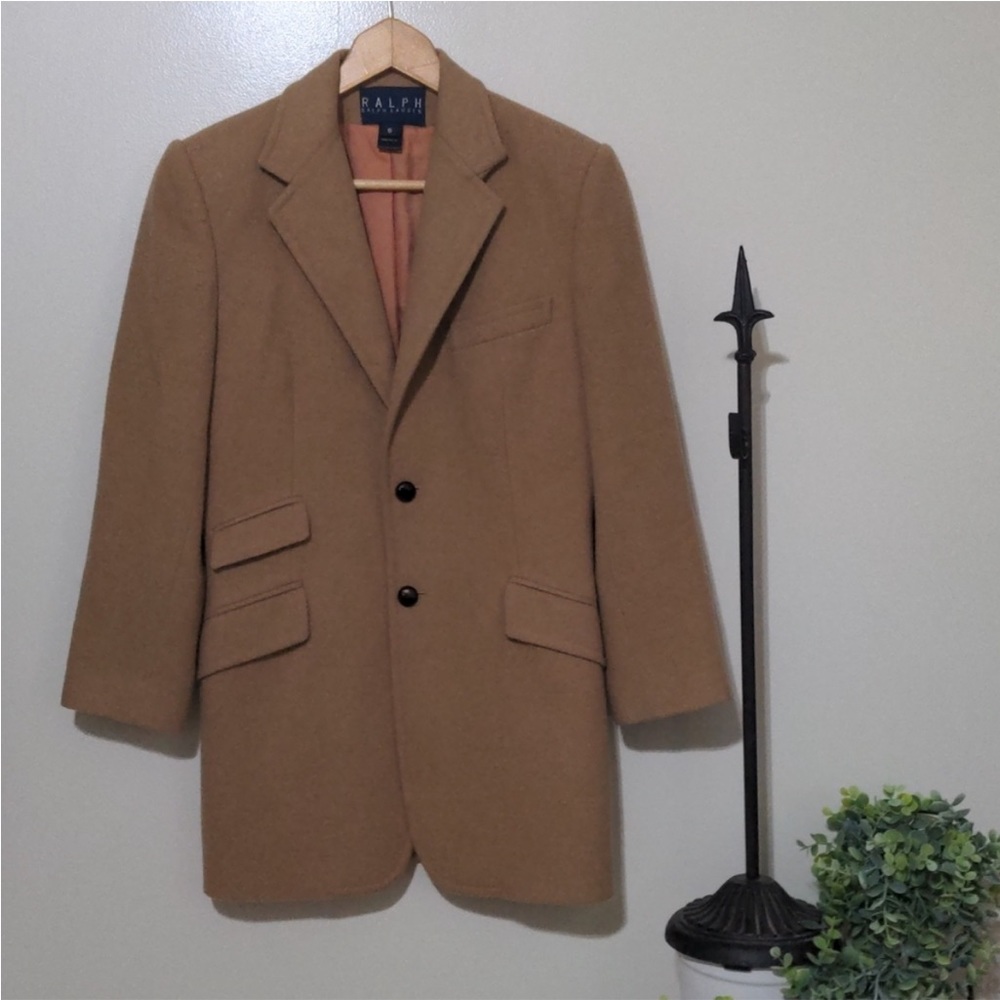 90s Ralph Lauren Blue Label Camel Equestrian Blazer